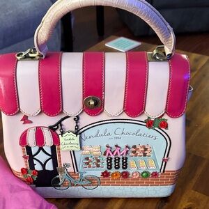 Vendula Chocolatiers Pink & Hot Pink Top-Handle Satchel